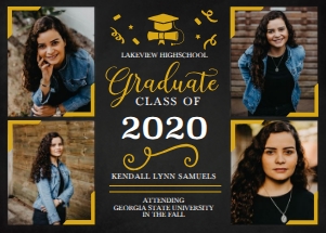 Graduation Photo Invitation -6: Graduation Photo Invitation -6