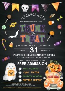 Trunk or Treat Halloween Invitation -2: Trunk or Treat Halloween Invitation -2