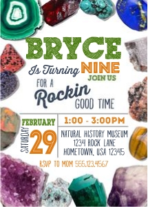 Geology Birthday Party Invitations, Boys Geology Invitations, Rock Hunt Mining Birthday, Rock Climbing invitation, Rock Party, Mining invite: Geology Birthday Party Invitations, Boys Geology Invitations, Rock Hunt Mining Birthday, Rock Climbing invitation, Rock Party, Mining invite