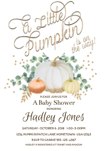 Glitter Little Pumpkin design preview