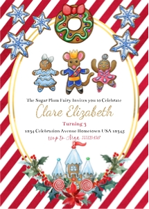 Nutcracker Cookie invite: Nutcracker cookie