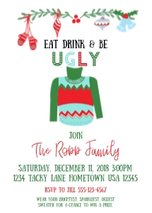Ugly Sweater Invite: Ugly Sweater