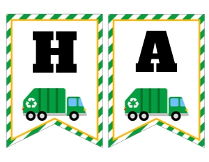 Garbage Truck banner design preview