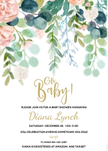 Eucalyptus Blush Shower design preview