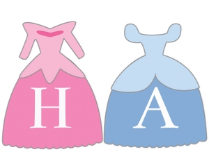 Princess dress banner: Princess Dress Banner