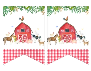 Farm banner red design preview