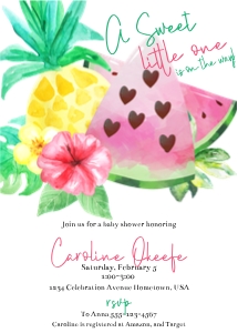 Watermelon baby shower: watermelon baby shower