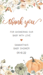 213 Little Pumpkin Baby Shower Favor Tags: 213 Little Pumpkin Baby Shower Favor Tags