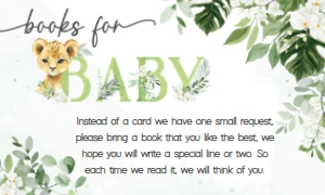225 Jungle Safari Animals Baby Shower Books for Baby: 225 Jungle Safari Animals Baby Shower Invitation Set