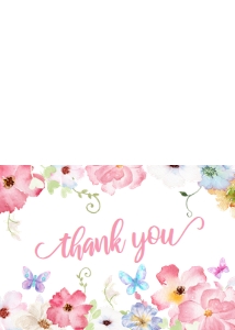 229 Butterfly Baby Shower Thank You Card: 229 Butterfly Baby Shower Invitation Set