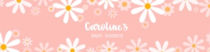 230 Daisy Baby Shower Bottle Label: 230 Daisy Baby Shower Bottle Label