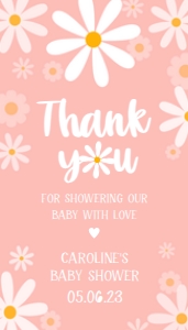230 Daisy Baby Shower Favor Tags: 230 Daisy Baby Shower Favor Tags