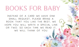 236 Baby in Bloom Baby Shower Books for Baby: 236 Baby in Bloom Baby Shower Invitation Set