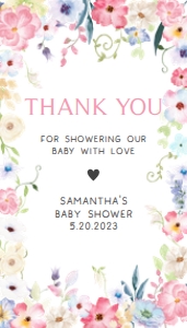 236 Baby in Bloom Baby Shower Favor Tag: 236 Baby in Bloom Baby Shower Favor Tag