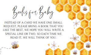 238 Bee Baby Shower Books for Baby: 238 Bee Baby Shower Invitation Set