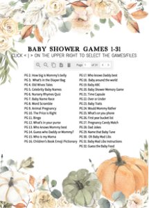 213 Little Pumpkin Baby Shower Games design preview