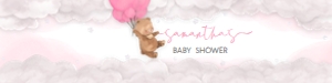 249 Pink Bear Baby Shower Bottle Label: 249 Pink Bear Baby Shower Bottle Label