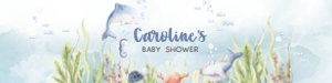260 Under the Sea Baby Shower Bottle Label: 260 Under the Sea Baby Shower Bottle Label