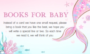 268 Mermaid Baby Shower Books for Baby: 268 Mermaid Baby Shower Invitation Set