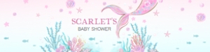 268 Mermaid Baby Shower Bottle Label: 268 Mermaid Baby Shower Bottle Label