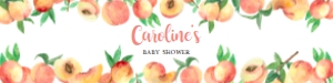 275 Peaches Baby Shower Bottle Label: 275 Peaches Baby Shower Bottle Label