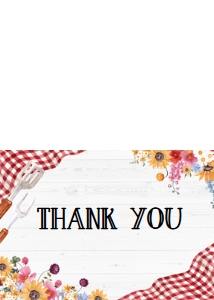 276 Barbeque Baby Shower Thank You: 276 Barbeque Baby Shower Invitation Set