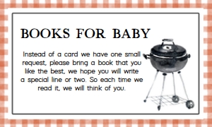 278 Barbeque Baby Shower Books for Baby: 278 Barbeque Baby Shower Invitation Set