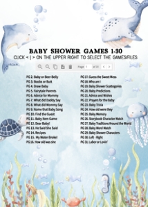 260 Under the Sea Baby Shower Games Bundle 2: 260 Under the Sea Baby Shower Games