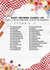 276 Barbeque Baby Shower Games Bundle 2: 276 Barbeque Baby Shower Games Bundle