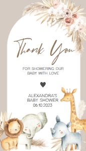 284 Boho Safari Baby Shower Favor Tag: 284 Boho Safari Baby Shower Favor Tag