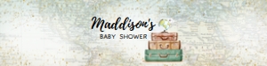 285 Travel Around the World Baby Shower Bottle Label: 285 Travel Around the World Baby Shower Bottle Label
