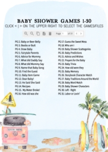 272 Pink Baby on Board Baby Shower Games Bundle 2: 272 Pink Baby on Board Baby Shower Games