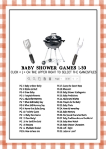 278 Barbeque Baby Shower Games Bundle 2: 278 Barbeque Baby Shower Games Bundle