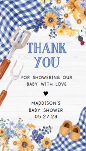 304 Navy Blue Barbeque Baby Shower Favor Tag: 304 Navy Blue Barbeque Baby Shower Favor Tag