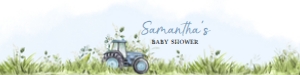 323 Tractor Baby Shower Bottle Label: 323 Tractor Baby Shower Bottle Label