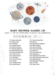 325 Space Baby Shower Games Bundle 2: 325 Space Baby Shower Games