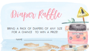 272 Pink Baby on Board Baby Shower Diaper Raffle 3.5x2: 272 Pink Baby on Board Baby Shower Invitation Set