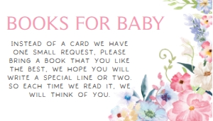236 Baby in Bloom Baby Shower Books for Baby 3.5x2: 236 Baby in Bloom Baby Shower Invitation Set