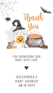 359 Halloween Baby is Brewing Baby Shower Favor Tag: 359 Halloween Baby is Brewing Baby Shower Favor Tag