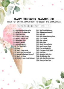 333 Pink Ice Cream Baby Shower Games Bundle 1: 333 Pink Ice Cream Baby Shower Games