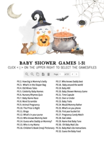 359 Halloween Baby is Brewing Baby Shower Games Bundle 1: 359 Halloween Baby is Brewing Baby Shower Games