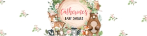 403 Floral Wood Slice Woodland Animals Baby Shower Bottle Label: 403 Floral Wood Slice Woodland Animals Baby Shower Bottle Label