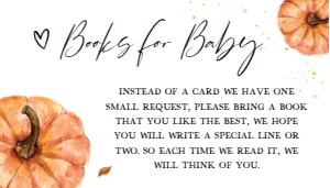 427 Minimalist Pumpkin Baby Shower Books for Baby: 427 Minimalist Pumpkin Baby Shower Invitation Set