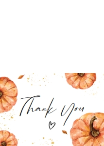 427 Minimalist Pumpkin Baby Shower Thank You Card: 427 Minimalist Pumpkin Baby Shower Invitation Set