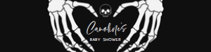 430 Gothic Skeleton Baby Shower Bottle Label: 430 Gothic Skeleton Baby Shower Bottle Label