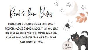 434 Halloween Baby Shower Books for Baby: 434 Halloween Baby Shower Invitation Set