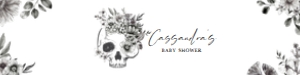 432 Floral Skull Baby Shower Bottle Label: 432 Floral Skull Baby Shower Bottle Label