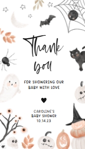 434 Halloween Baby Shower Favor Tag: 434 Halloween Baby Shower Favor Tag