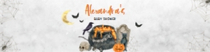 436 Baby is Brewing Halloween Baby Shower Bottle Label: 436 Baby is Brewing Halloween Baby Shower Bottle Label