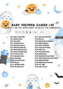 459 Blue A Little Boo Ghost Baby Shower Games Bundle 2: 459 Blue A Little Boo Ghost Baby Shower Games